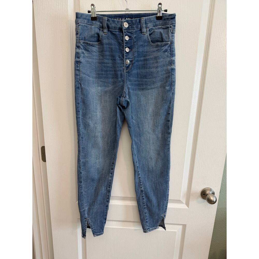 American Eagle Curvy Hi Rise Jegging Size 12 Button Fly